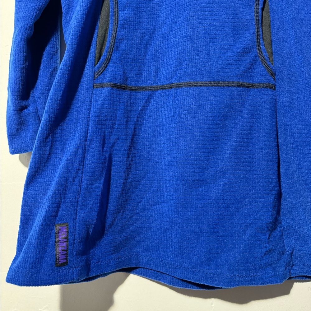 💙🩵 NWT Womens Melanzana Classic Blue Micro Grid Dress 💙🩵 - Picture 5 of 11
